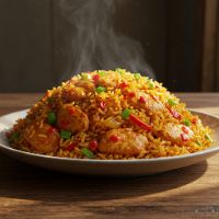 Chicken Triple Schez. Fried Rice (Half)