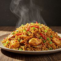 Chicken Triple Schezwan Fried Rice (Full)