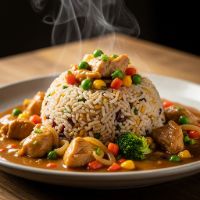 Chicken Tripple Fried Rice