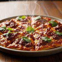 Chilly Mushroom Pizza