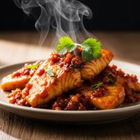 Chilly Pepper Pomfret (Boneless)