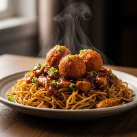 Chi Manchurian Noodles (Half)