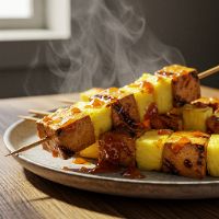 Chipotle Tofu & Pineapple Skewer