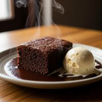 Chocolate Brownie with Ice Cream