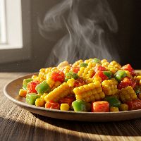 Corn Capsicum Tomato Masala