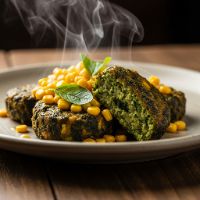 Corn Palak Cheese Tikki