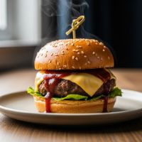 Crispy Chicken BBQ Burger