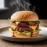 Crispy Chicken Spicy Attack Burger