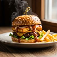 Crispy Paneer Burger Meal (1 Person)