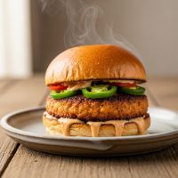 Crispy Veg. Jalepano Burger