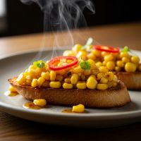 Crostini Corn Chilli