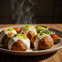 Dahi Aloo Tikki Chaat