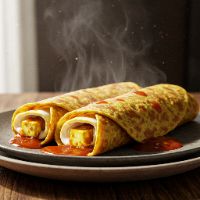 Double Egg Single Paneer Roll