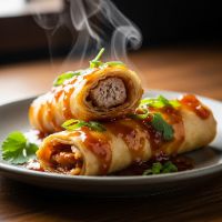 Egg Chicken Schezwan Frankie