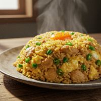 Egg Mirchi Rice (Chicken)