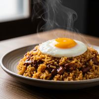 Egg Sherpa Rice & Gravy (Half)