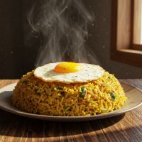 Egg Tawa Rice (Half)