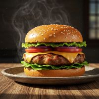 Flame Chicken Grill Burger