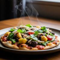 Fresh Farmhouse Pizza (Pizza Topped With Farm Fresh Exotic Vegetables)