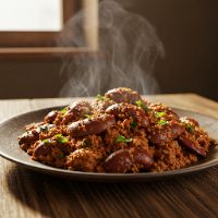 Gosht Kheema Gurda Fry