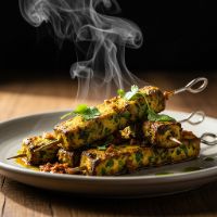 Green Herb Paneer Seekh