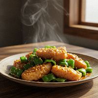 Green Pepper Fish (Crispy Wok Toss)