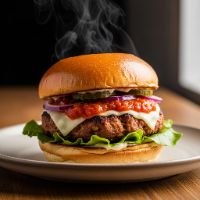 Grilled Chicken Mexican Burger