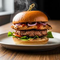 Grilled Chicken Schezwan Burger