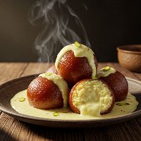 Gulab Jamun With Rabdi
