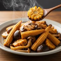 Hot Garlic Baby Corn & Mushroom
