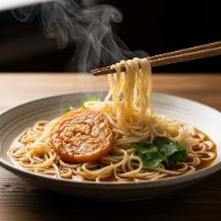 Hot Garlic Noodle Soup