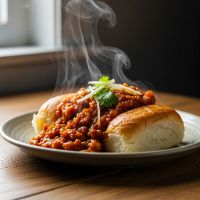 Jain Cheese Masala Pav Bhaji