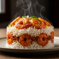 Malvani Prawns Biryani