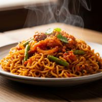Masala Maggi With Veggies