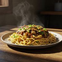 Mashroom Chopper Noodles (Half)