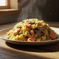 Mashroom Fried Rice (Half)