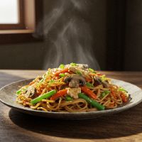 Mashroom Hakka Noodles (Half)
