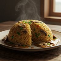 Mashroom Hong-Kong Fried Rice (Half)