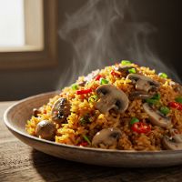 Mashroom Schez. Fried Rice (Half)