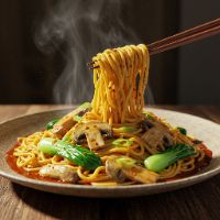 Mashroom Singapore Noodles (Half)