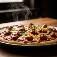 Medium Chicken Manch. Cheese Pizza