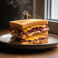 Mega Nonveg Club Toast with Cheese