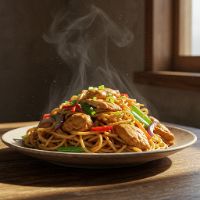 Mix Hakka Noodlles (Chicken)