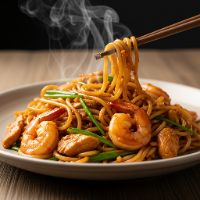 Mix S/z Hakka Noodles (Chk & Pra)