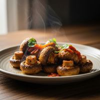 Mushroom Achari Tikka