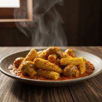 Mushroom Baby Corn Masala (Full)