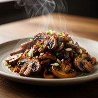 Mushroom Burn Garlic