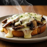 Mushroom Cheese Grill Sandwich