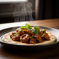 Mushroom Gassi With Malabar Parotha