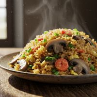 Mushroom Hong Kong Fried Rice